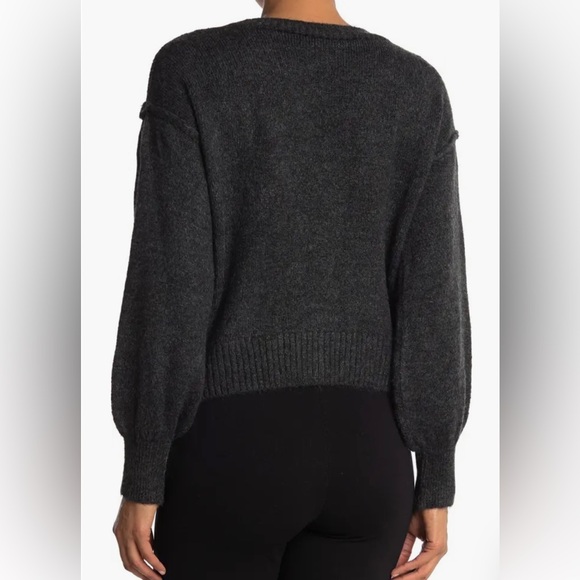 Topshop Dark Gray Cardigan - Picture 3 of 6